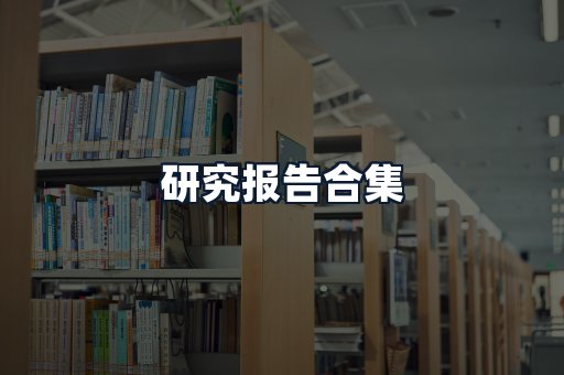 研究报告合集